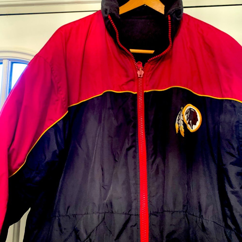An authentic Washington Redskins jacket.